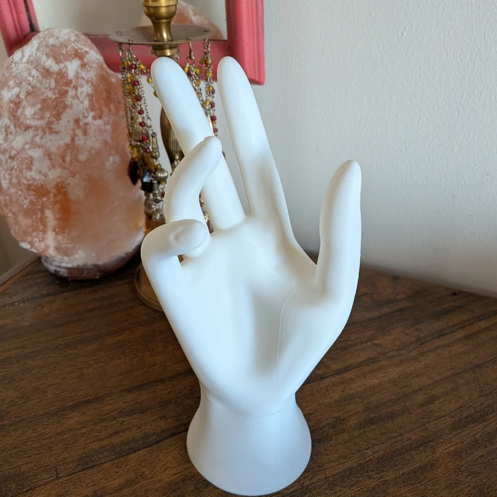 White Mannequin Hand Jewelry Display - Picture 1 of 4